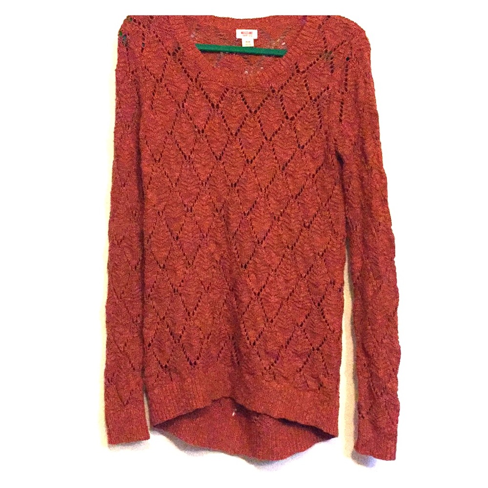 NFS Autumn Orange Knitted Sweater
